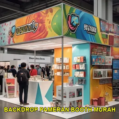 backdrop pameran booth murah